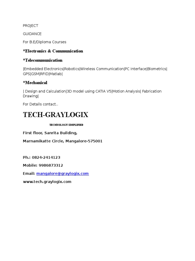 Engineering Project Guidance | PDF