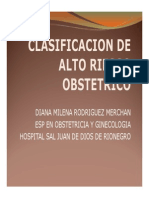 Clasificacion de Alto Riesgo Obstetrico