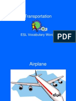 Transportation: ESL Vocabulary Words