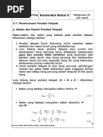 Perencanaan Pondasi Telapak (Foot Plat)