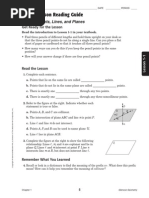 Geometry Lesson Reading