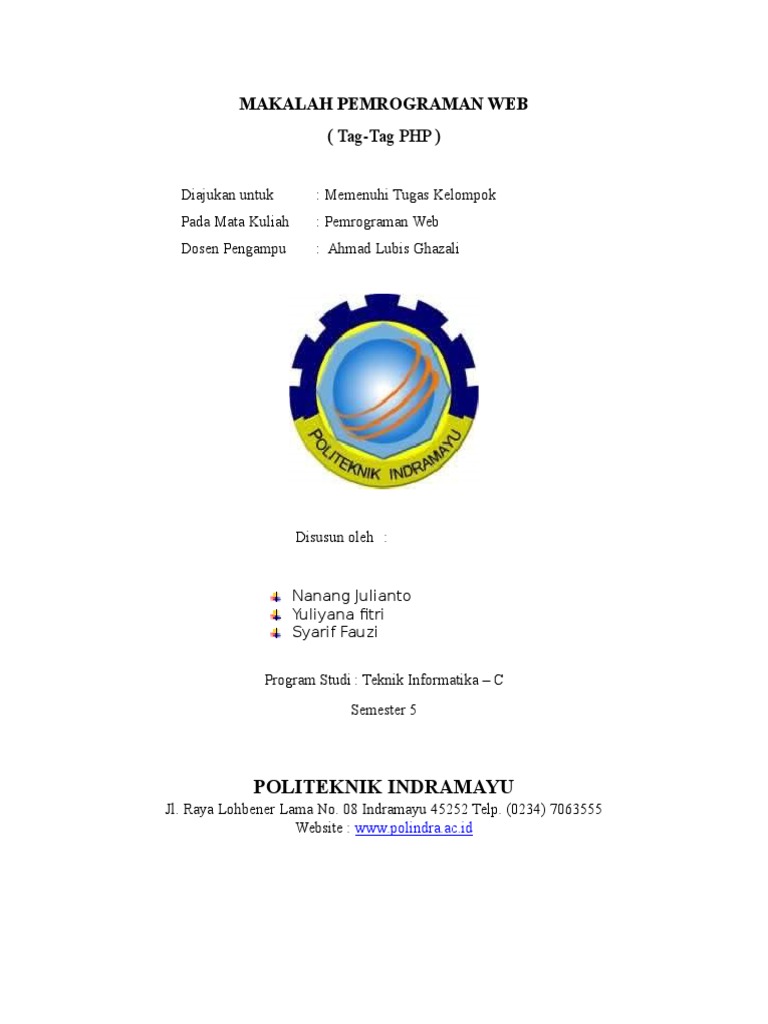 Makalah Pemrograman Web