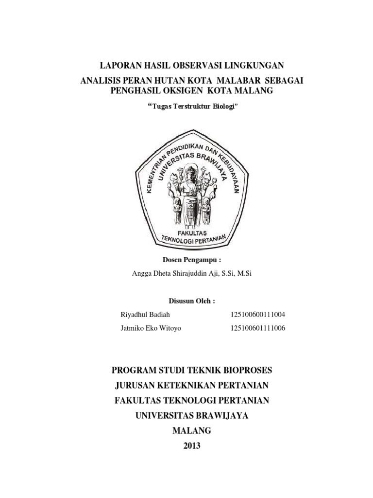 Contoh Laporan Hasil Observasi Tentang Hutan Kumpulan