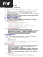 Tema 12, Guerra Fría Esquema