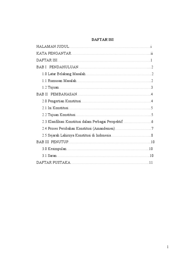 Makalah Konstitusi