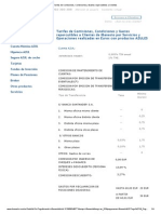 Tarifas de Comisiones, Condiciones y Gastos Repercutibles A Clientes