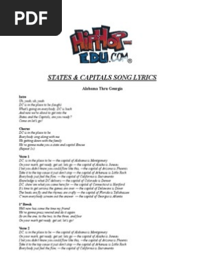State Capitals Song Lyrics
