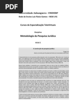 Metodologia Pesquisa Juridica Aula 2 Leitura Obrigatoria 1a3