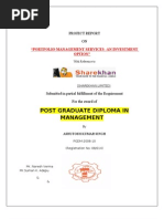 Download Reoprt on Portfolio Management Services by Sharekhan Stock Broking  Limited by Ashutosh Rathod SN23884026 doc pdf