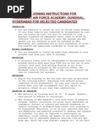 Download Extract of Joining Instructions for Training at Air Force Academy by Aaron Merrill SN23884091 doc pdf