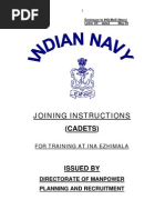 Download Joining Instructions for OfficersSub Lt Appointed for Training at Indian Naval Academy - Ezhimala by Aaron Merrill SN23884102 doc pdf