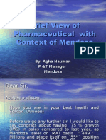 Brief View of Pharmaceutical With Context of Mendoza