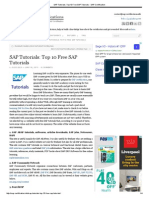 SAP Tutorials - Top 10 Free SAP Tutorials - SAP Certification