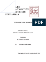 Reporte de Lectura - Didactica-Concepto, Objeto y Finalidad - Jgalvang6113