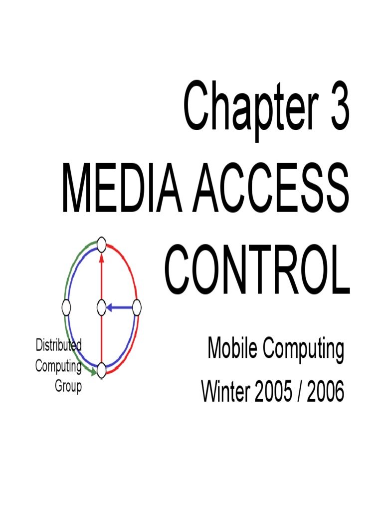 Chapter 3 Media Access Control Channel Access Method Code Division