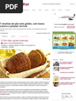 7 Receitas de Pão Sem Glúten, Com Baixa Caloria e Paladar Incrível - Dicas de Mulher