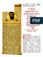 A New Approach To Krishnamurthy Paddhati Mundane Analysis: - Will CPI (M) Be Able