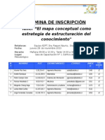 Nómina Concepción - Inscripción Mapa Conceptual Como Estrategia de Estructuración Del Conocimiento 1