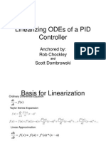 Linearizing ODEs of A PID Controller