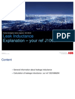 Explanation Leak Inductance Calculation Alstom CA