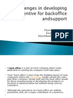 Backofficeincentive Structure