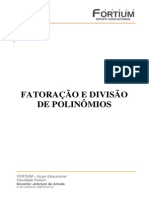 1 CALCULO Revisao Fatoracao Divisao Polinomio