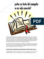 2014 - 04 - COmo Interpretar Un Texto Del Evangelio para Mi Vida Concreta PDF