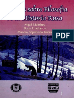 Ensayos Sobre Filosofía de La Historia Rusa - Mijail Malishev, Boris Emilianov y Manola Sepúlveda Garza