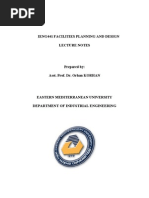 Facilities Planning and Design - Lecture Notes