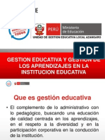 Gestión educativa y liderazgo pedagógico