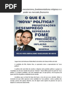 Marina Silva, o Fundamentalismo Religioso e todo Poder ao Mercado Financeiro