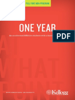 Kellogg One Year MBA Brochure 2012 2013sd