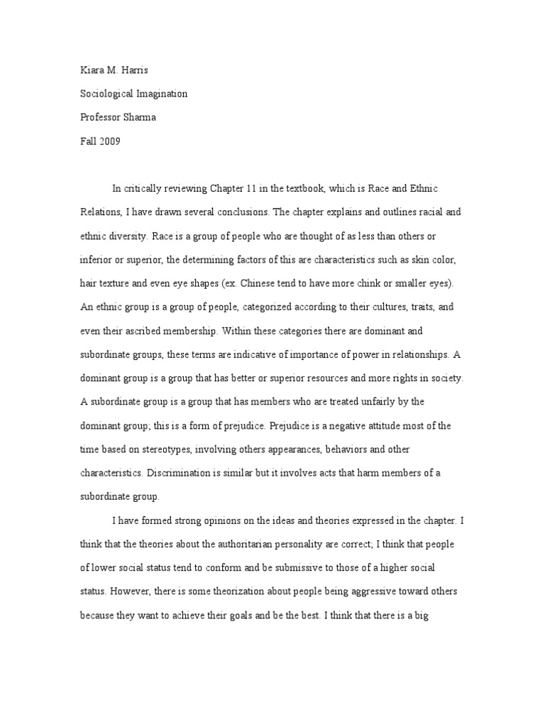 Intro to sociology assignments picture