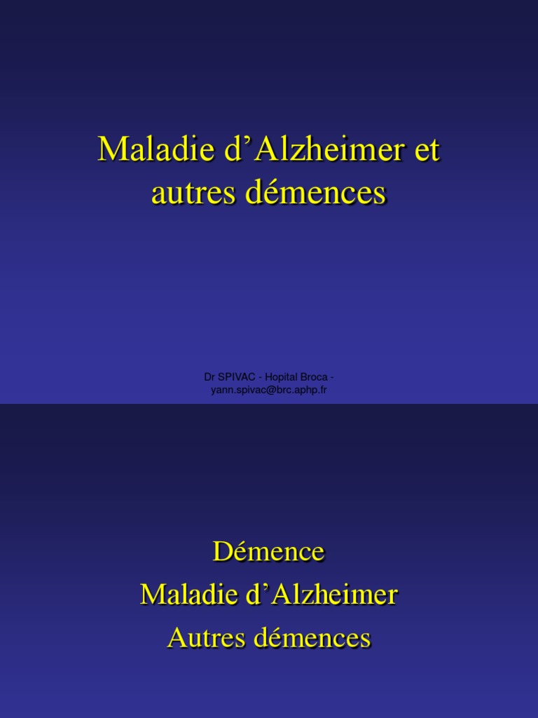 Demence | PDF | Démence | Maladie d'Alzheimer