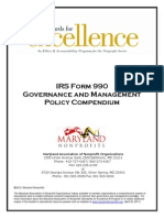 Compendium of Form 990 Policies May 2012 For Maryland