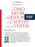 Como Medir y Gestionar y Medir La Calidad de Ventas