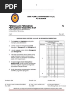 Soalan Percubaan Pt3 SMK Putrajaya Presint 11