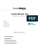 Scotts Miracle-Gro Spreader Sourcing Decision