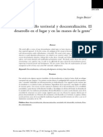 Boisier (2004) Desarrollo Territorial y Descentralización. El Desarrollo en El Lugar y en Manos de La Gente