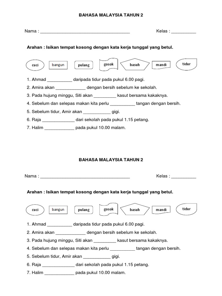 Latihan Tahun 2 Pdf
