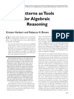 Algebraic Thinking Framework 1997