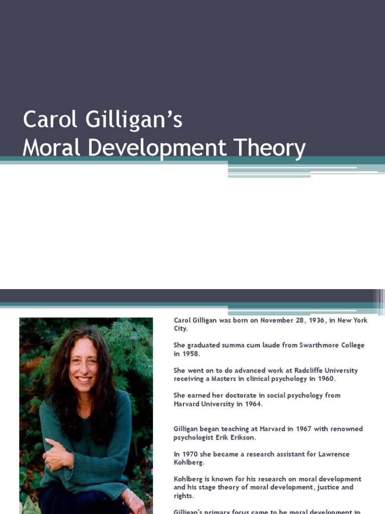 Summary Of Carol Gilligans Self And Others Connect