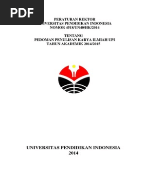 Buku Pedoman Penulisan Karya Ilmiah Upi Tahun 2014 Pdf