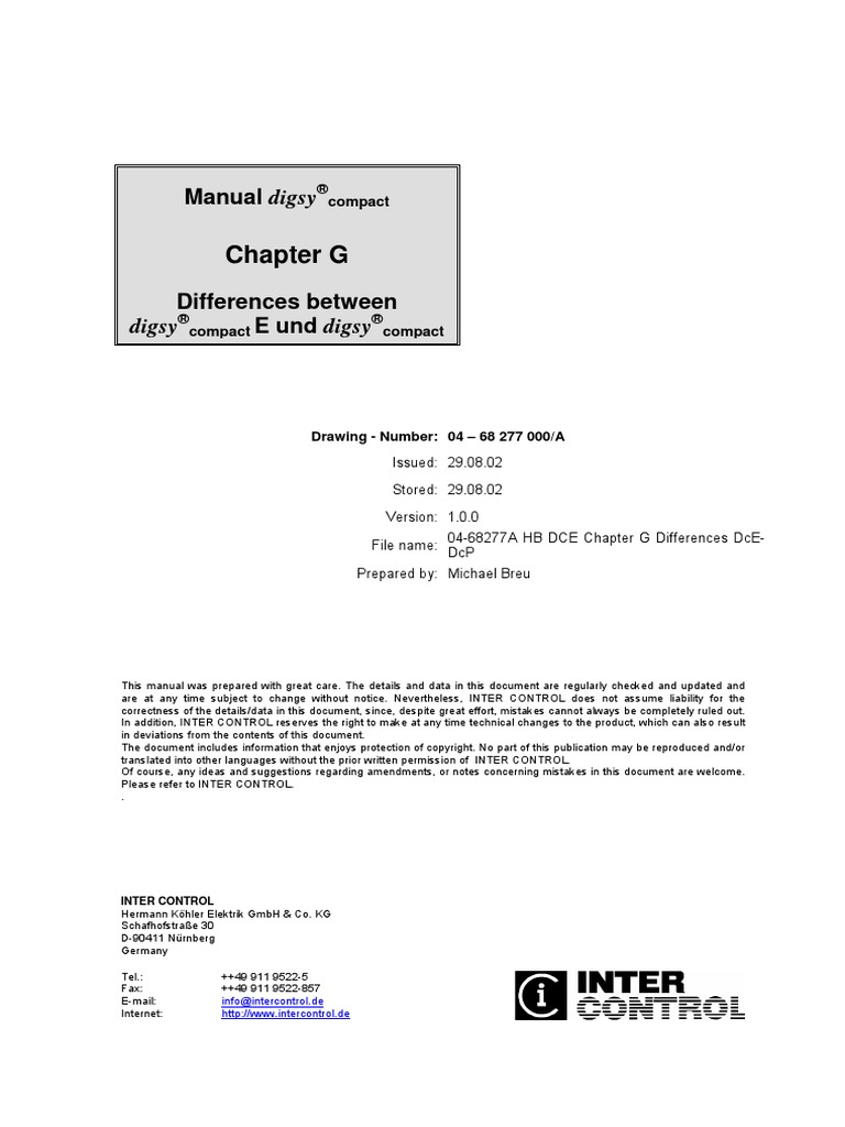 04-68277A Manual DCE Chapter G Differences DCE-DCP | PDF | Digital ...