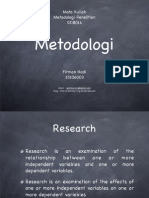 Metodologi: Mata Kuliah Metodologi Penelitian GD8014
