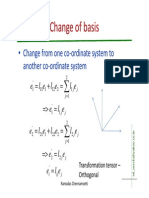 Change of Basis: Change From One Co-Ordinate System To Another Co-Ordinate System