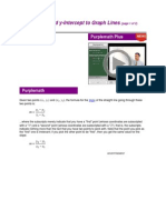 Slope Intercept form