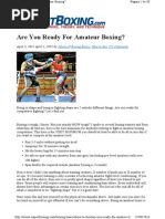 Boxing Basics How to Box Are You Re