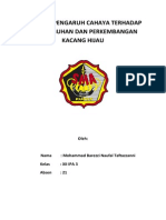 Laporan Pengamatan Pertumbuhan Dan Perkembangan Kacang Hijau