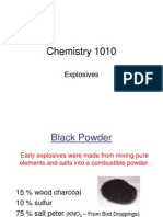 Chemistry 1010: Explosives